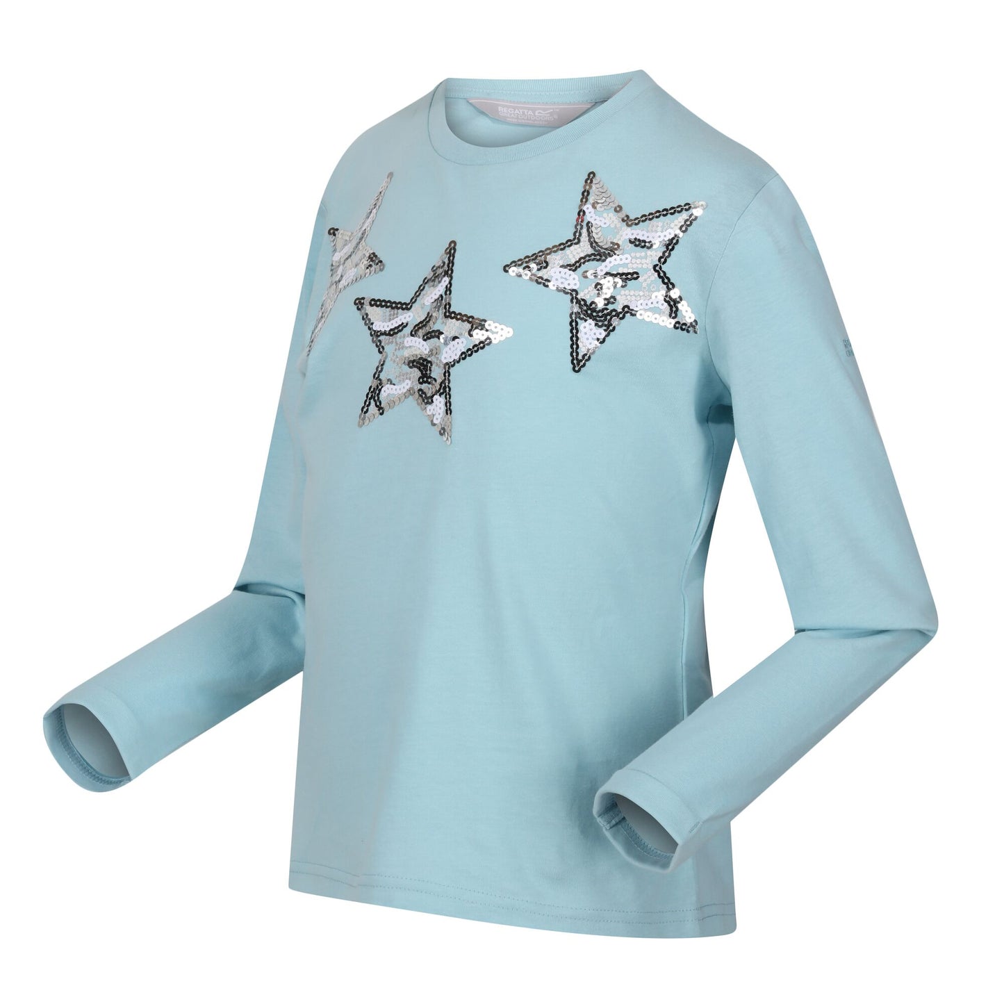 Sea Haze - Side - Regatta Childrens-Kids Wenbie III Stars T-Shirt