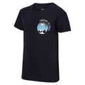 Navy - Side - Regatta Childrens-Kids Bosley VI Beach T-Shirt