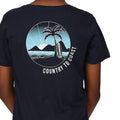 Navy - Pack Shot - Regatta Childrens-Kids Bosley VI Beach T-Shirt