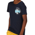 Navy - Close up - Regatta Childrens-Kids Bosley VI Beach T-Shirt