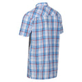 Lake Blue - Lifestyle - Regatta Mens Deavin Checked Short-Sleeved Shirt