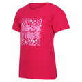 Pink Potion - Side - Regatta Childrens-Kids Bosley VI Text T-Shirt