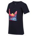Navy - Side - Regatta Childrens-Kids Bosley VI Sunset T-Shirt