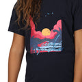 Navy - Pack Shot - Regatta Childrens-Kids Bosley VI Sunset T-Shirt