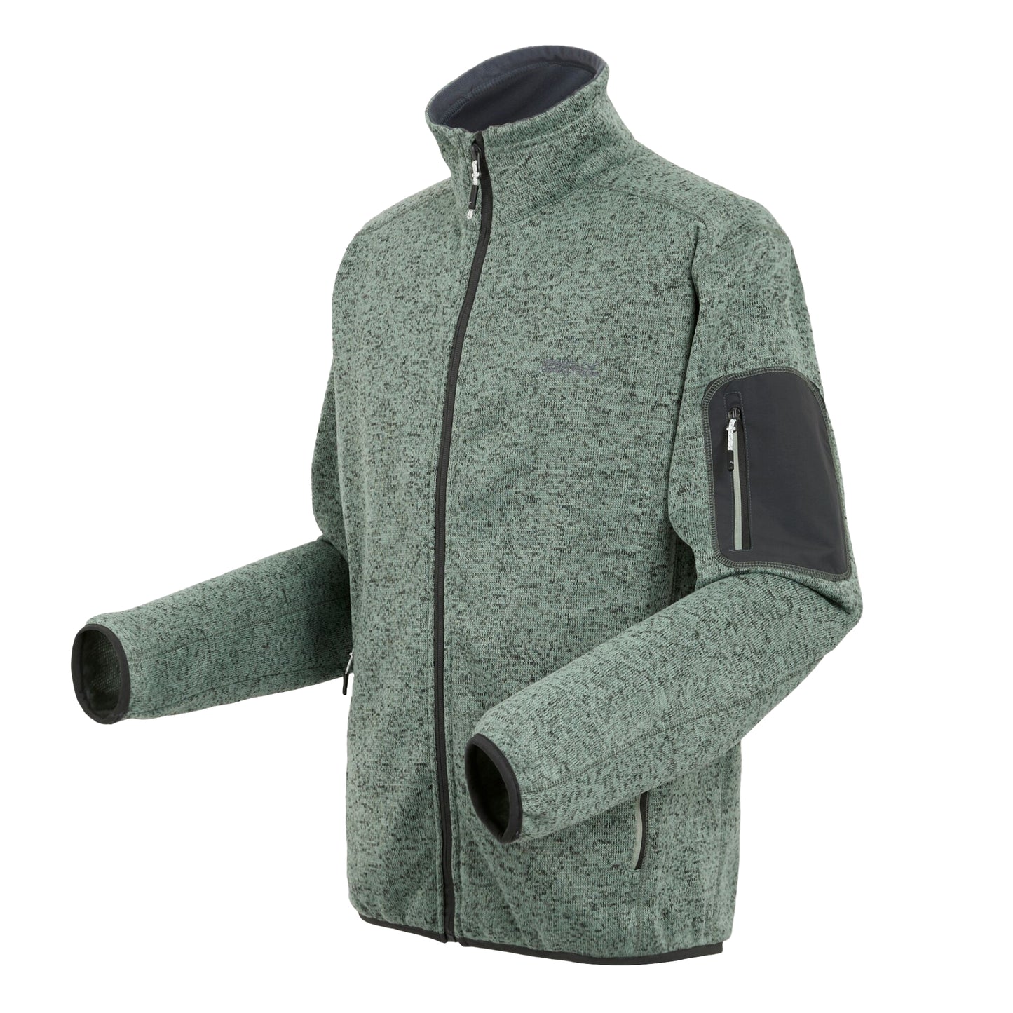 Glacier - Side - Regatta Mens Newhill Marl Full Zip Fleece Jacket