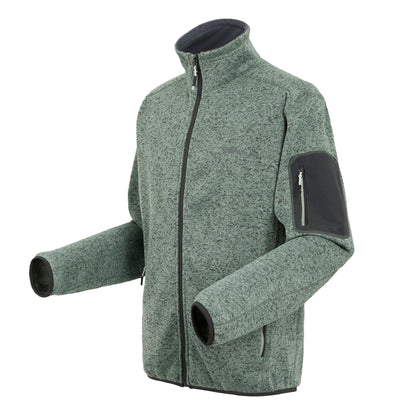 Glacier - Side - Regatta Mens Newhill Marl Full Zip Fleece Jacket