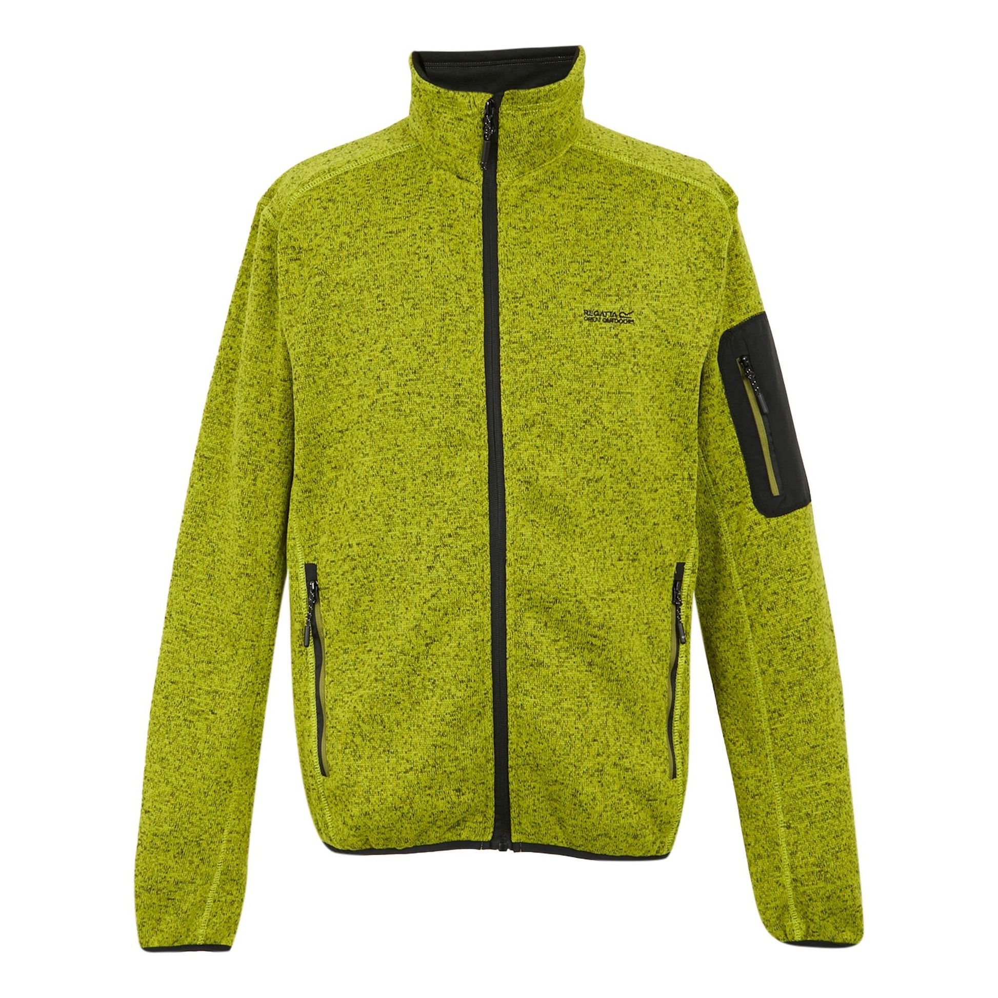 Grenoble Green - Front - Regatta Mens Newhill Marl Full Zip Fleece Jacket