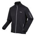 Ash - Side - Regatta Mens Newhill Marl Full Zip Fleece Jacket