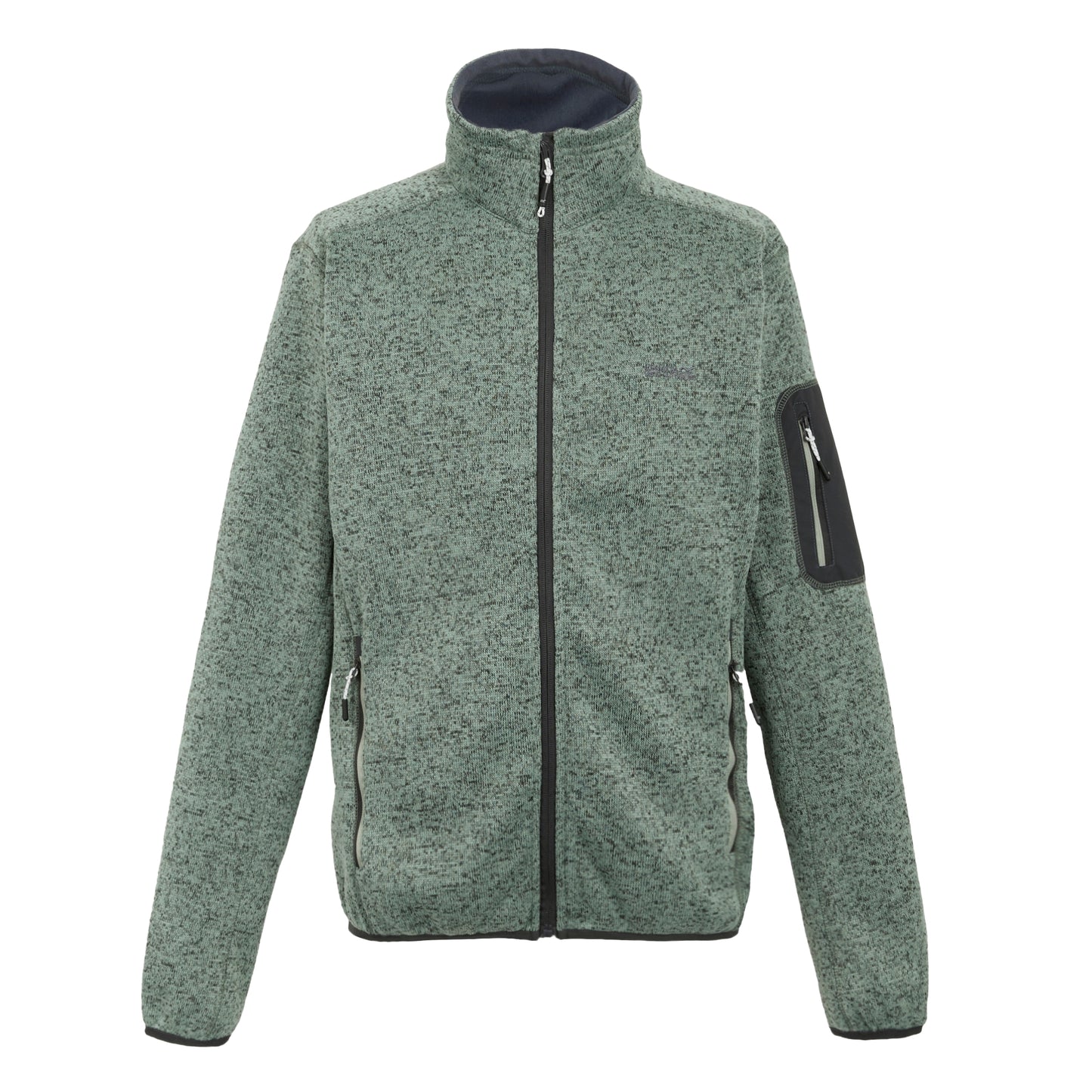 Glacier - Front - Regatta Mens Newhill Marl Full Zip Fleece Jacket