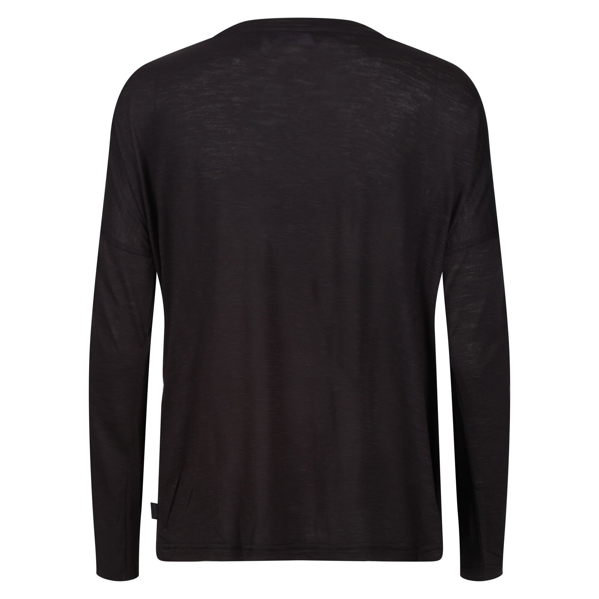 Black - Back - Regatta Womens-Ladies Carlene Hearts Long-Sleeved T-Shirt