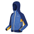 Strong Blue-New Royal - Side - Regatta Childrens-Kids Prenton II Hooded Soft Shell Jacket