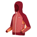 Mineral Red-Rumba Red - Side - Regatta Childrens-Kids Prenton II Hooded Soft Shell Jacket