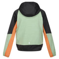 Quiet Green-Seal Grey - Back - Regatta Childrens-Kids Prenton II Hooded Soft Shell Jacket