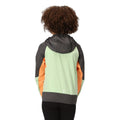 Quiet Green-Seal Grey - Close up - Regatta Childrens-Kids Prenton II Hooded Soft Shell Jacket