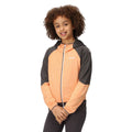 Apricot Crush-Seal Grey - Lifestyle - Regatta Childrens-Kids Prenton II Hooded Soft Shell Jacket
