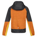 Orange Pepper-Seal Grey - Back - Regatta Childrens-Kids Prenton II Hooded Soft Shell Jacket