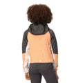 Apricot Crush-Seal Grey - Pack Shot - Regatta Childrens-Kids Prenton II Hooded Soft Shell Jacket