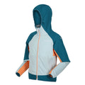 Sea Haze-Gulfstream - Side - Regatta Childrens-Kids Prenton II Hooded Soft Shell Jacket