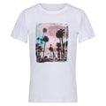 White - Front - Regatta Childrens-Kids Bosley VI Palm Tree T-Shirt