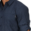 Blue Wing - Close up - Regatta Mens Mindano V Floral Long-Sleeved Shirt