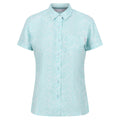 Bristol Blue - Front - Regatta Womens-Ladies Mindano VII Ditsy Print Short-Sleeved Blouse