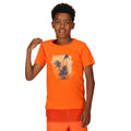 Blaze Orange - Pack Shot - Regatta Childrens-Kids Bosley VI Surfboard T-Shirt