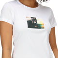 White - Pack Shot - Regatta Womens-Ladies Fingal VII Graphic Print T-Shirt