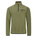 Olivine Green - Front - Dare 2B Mens Affinity Zip Neck Fleece Top