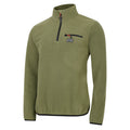 Olivine Green - Side - Dare 2B Mens Affinity Zip Neck Fleece Top
