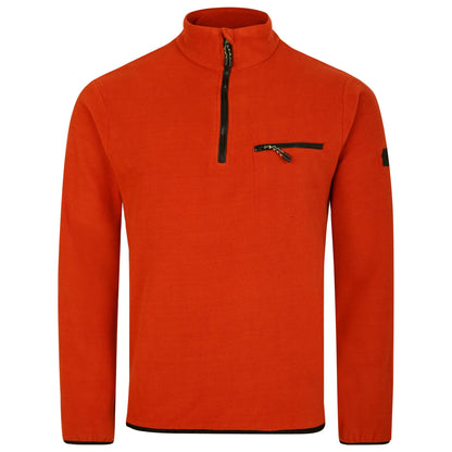 Rooibos Tea-Brown - Front - Dare 2B Mens Affinity Zip Neck Fleece Top