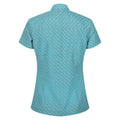 Bristol Blue - Back - Regatta Womens-Ladies Mindano VII Blossom Short-Sleeved Shirt