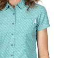 Bristol Blue - Pack Shot - Regatta Womens-Ladies Mindano VII Blossom Short-Sleeved Shirt