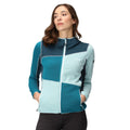 Sea Haze-Reflecting Lake - Close up - Regatta Womens-Ladies Walbury VI Marl Full Zip Fleece Jacket