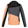 Apricot Crush-Black - Back - Regatta Womens-Ladies Walbury VI Marl Full Zip Fleece Jacket