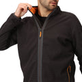 Ash-Orange Pepper - Lifestyle - Regatta Mens Kinwood Full Zip Fleece Jacket