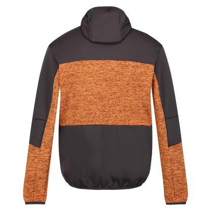 Orange Pepper-Ash - Back - Regatta Mens Cadford V Marl Full Zip Fleece Jacket