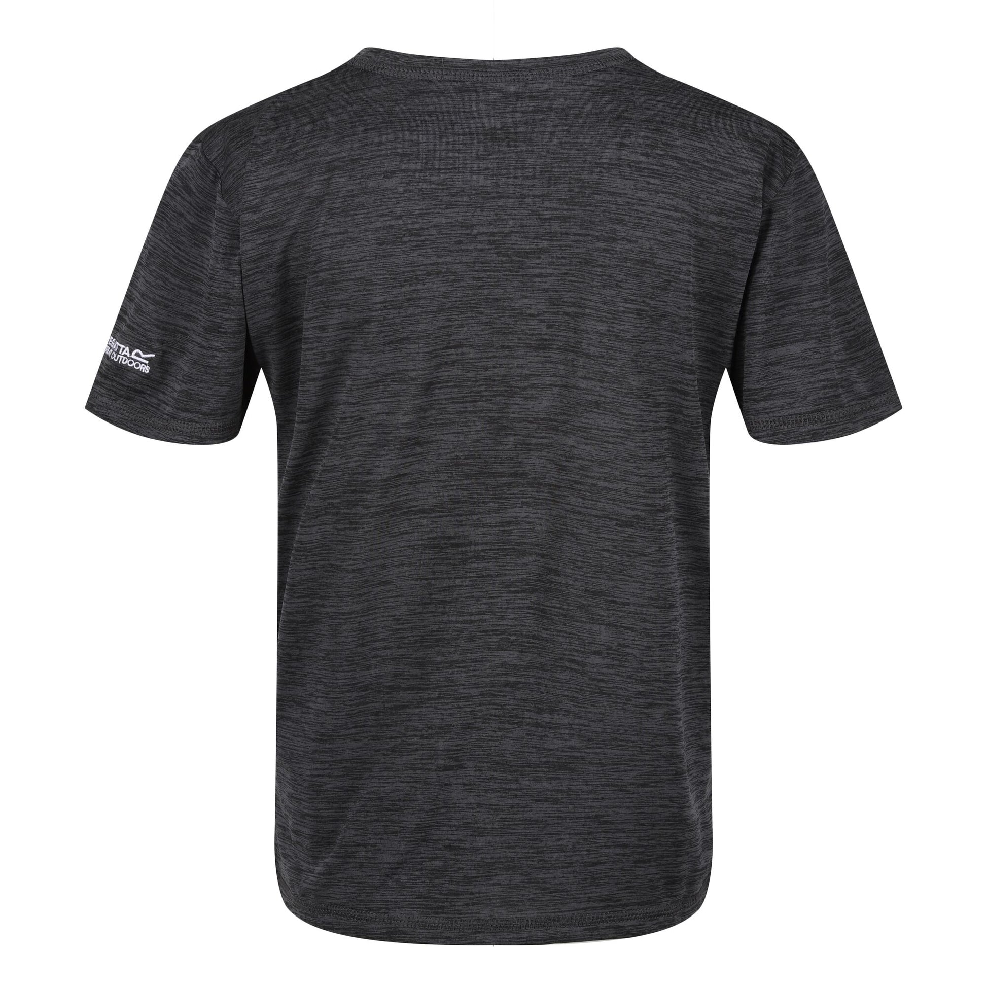 Seal Grey - Back - Regatta Childrens-Kids Alvarado VII Heart Marl T-Shirt