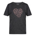 Seal Grey - Front - Regatta Childrens-Kids Alvarado VII Heart Marl T-Shirt