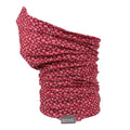 Pink Potion - Front - Regatta Childrens-Kids Multitube Ditsy Cheetah Print Textured Neck Warmer