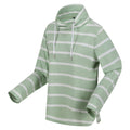 Quiet Green-White - Side - Regatta Womens-Ladies Helvine Striped Sweatshirt