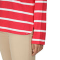Miami Red-White - Pack Shot - Regatta Womens-Ladies Helvine Striped Sweatshirt