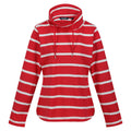 Miami Red-White - Front - Regatta Womens-Ladies Helvine Striped Sweatshirt