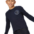 Navy - Lifestyle - Regatta Childrens-Kids Wenbie III Mountain Long-Sleeved T-Shirt