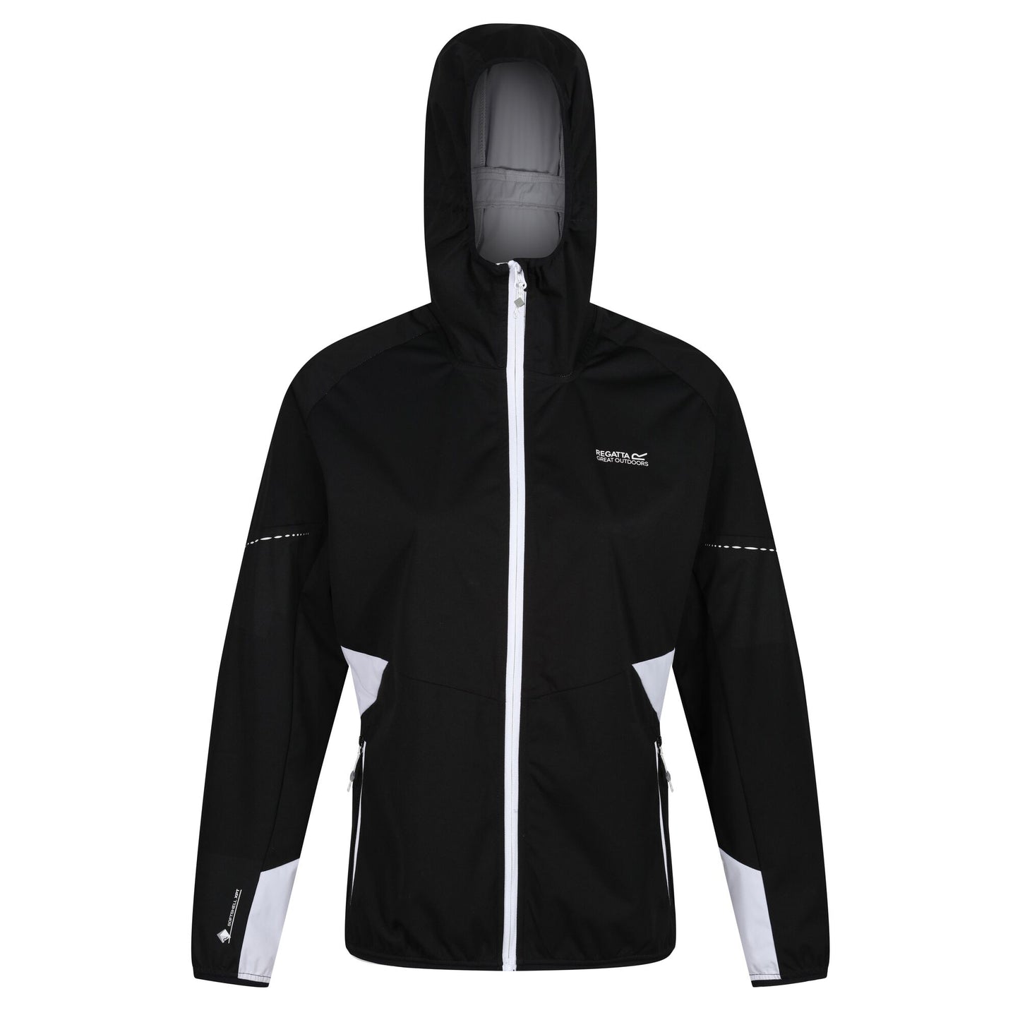 Black - Front - Regatta Womens-Ladies Tarvos V Lightweight Soft Shell Jacket