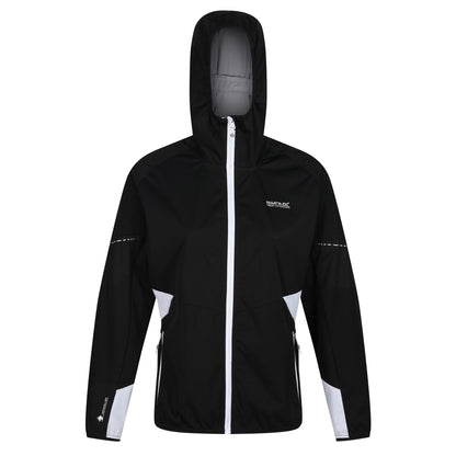 Black - Front - Regatta Womens-Ladies Tarvos V Lightweight Soft Shell Jacket