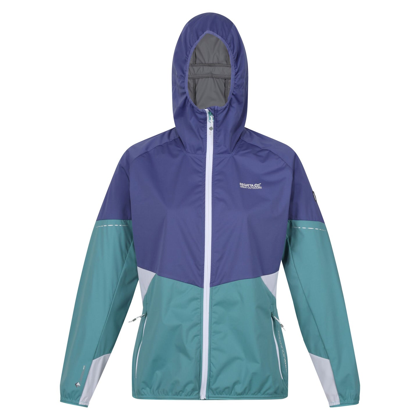 Bristol Blue-Dusty Denim - Front - Regatta Womens-Ladies Tarvos V Lightweight Soft Shell Jacket