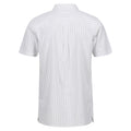 White-Dark Denim - Back - Regatta Mens Shorebay Stripe Short-Sleeved Shirt