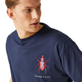Navy - Side - Regatta Mens Christian Lacroix Aramon Beetle T-Shirt