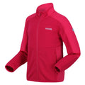 Pink Potion - Side - Regatta Childrens-Kids Highton II Fleece Jacket
