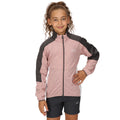 Dusky Rose-Seal Grey - Pack Shot - Regatta Childrens-Kids Highton II Fleece Jacket